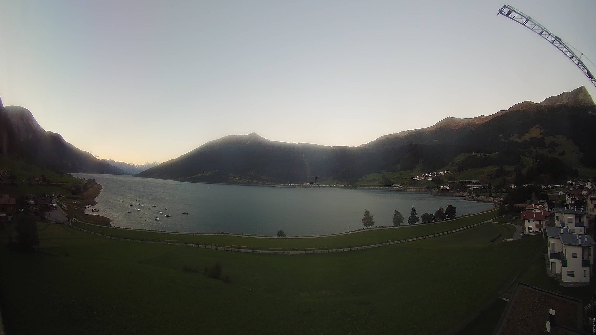 Archived image Webcam View to the Lake Resia