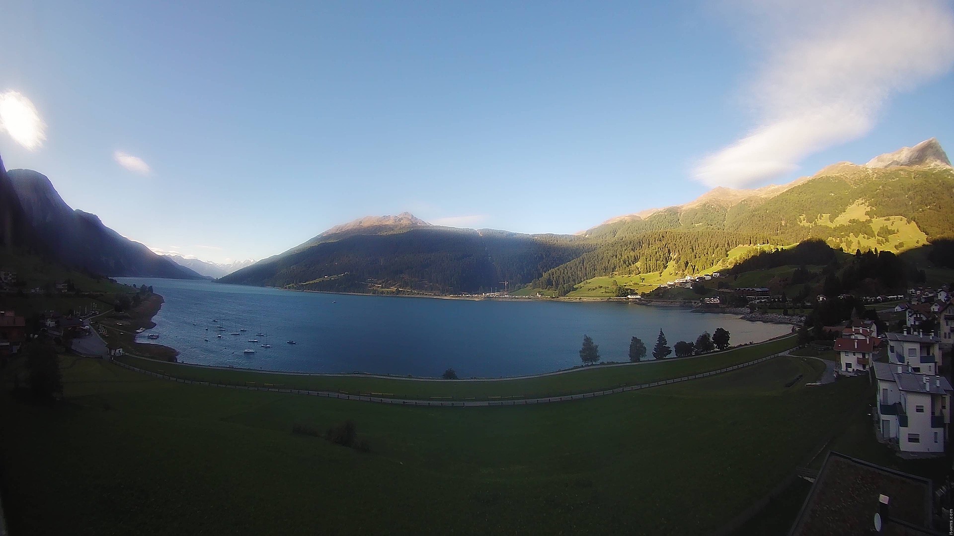 Archived image Webcam View to the Lake Resia