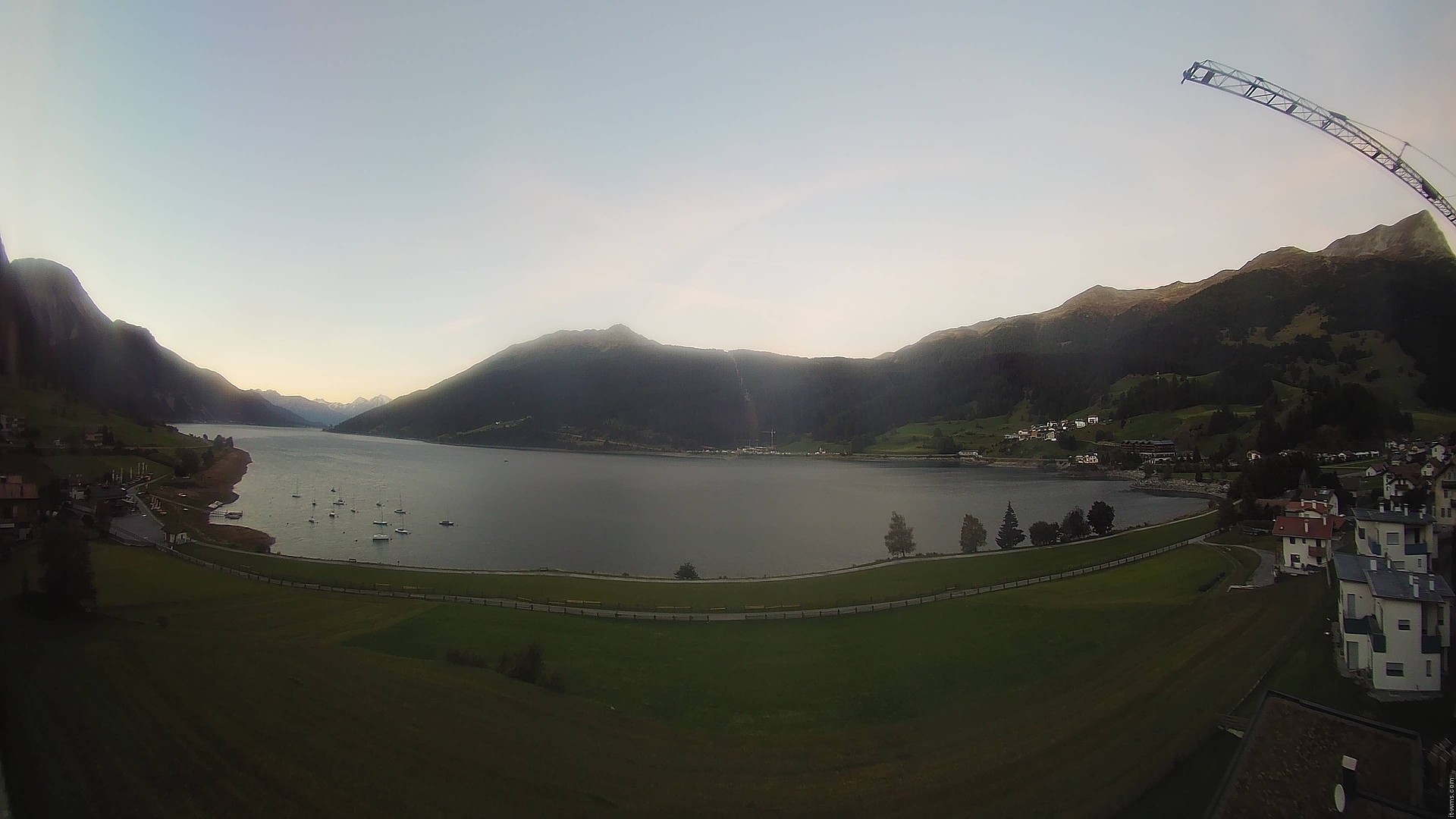 Archived image Webcam View to the Lake Resia