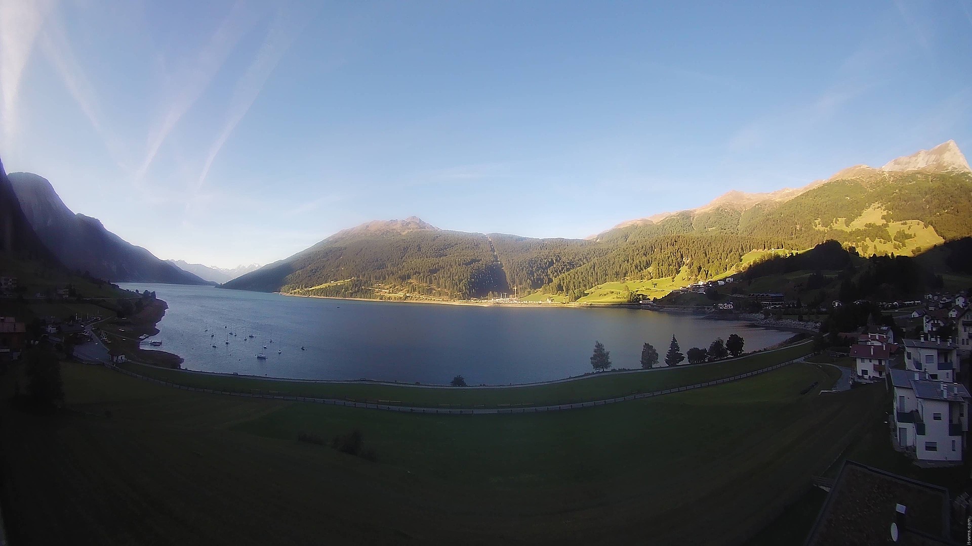 Archived image Webcam View to the Lake Resia