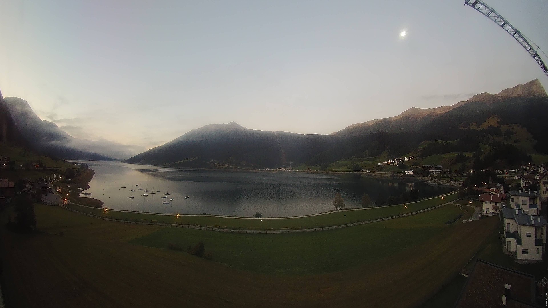 Archived image Webcam View to the Lake Resia