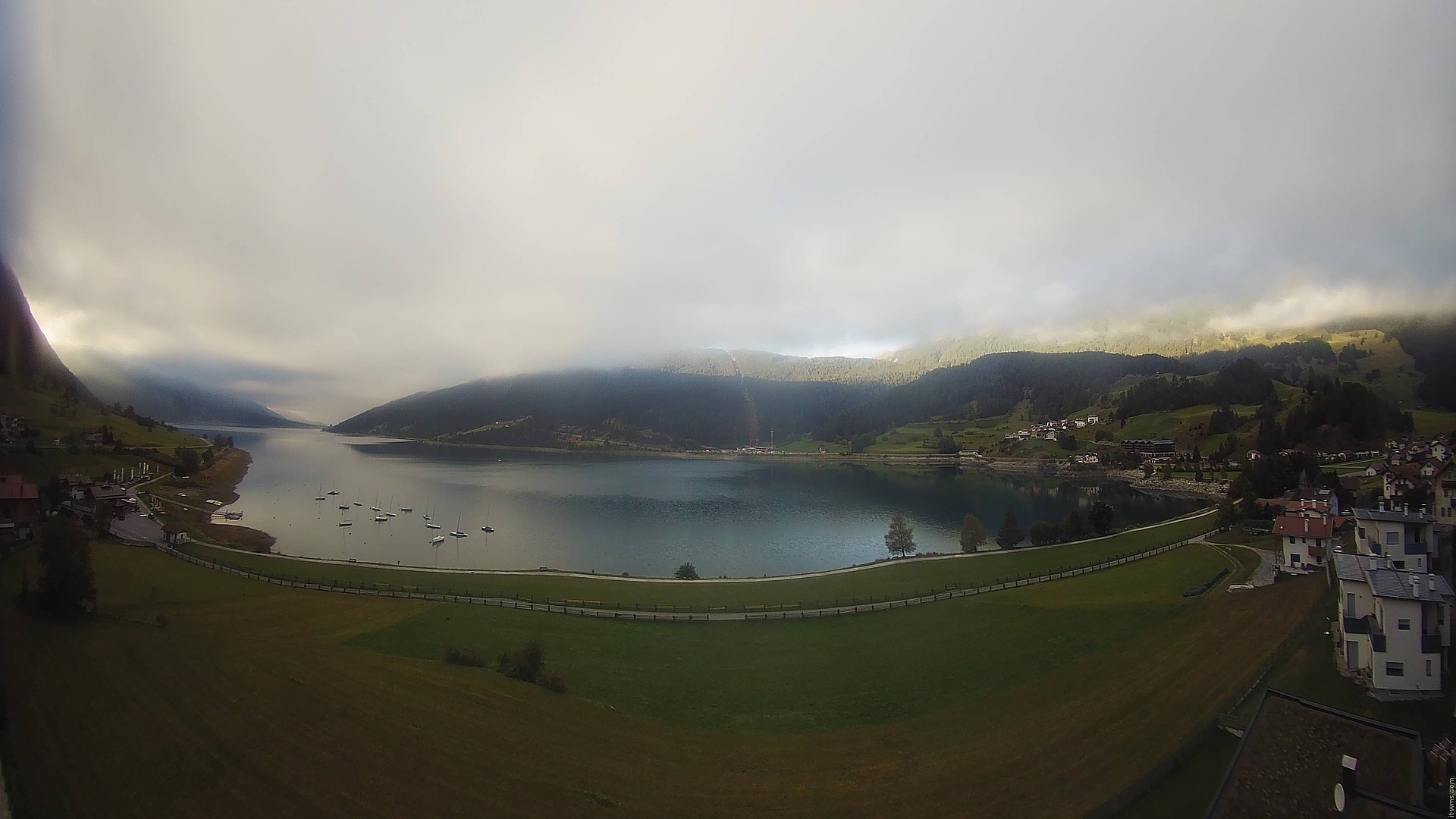 Archived image Webcam View to the Lake Resia