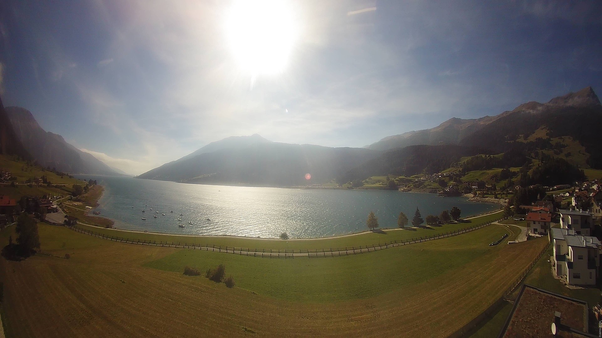 Archived image Webcam View to the Lake Resia