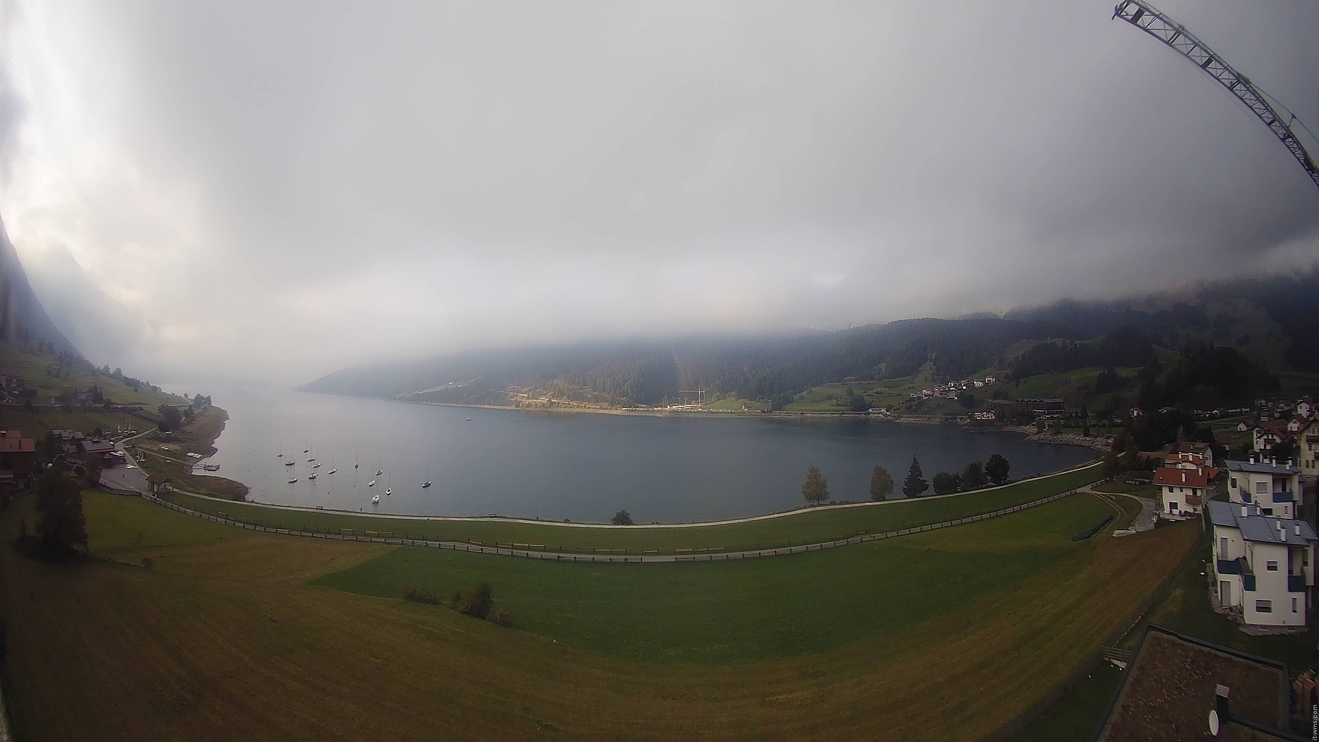 Archived image Webcam View to the Lake Resia