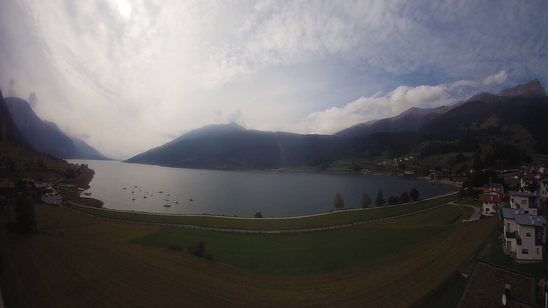 Archived image Webcam View to the Lake Resia