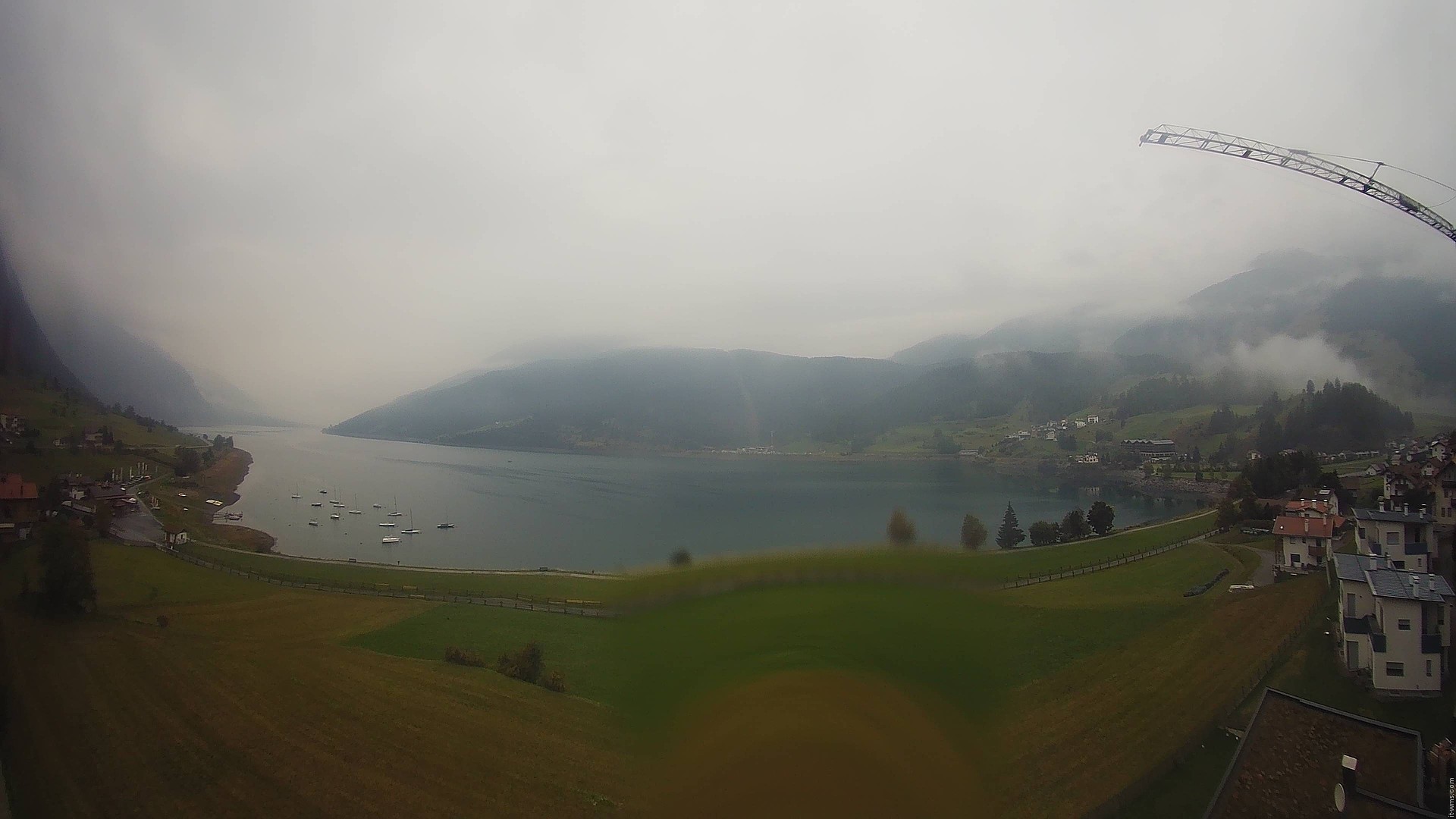 Archived image Webcam View to the Lake Resia