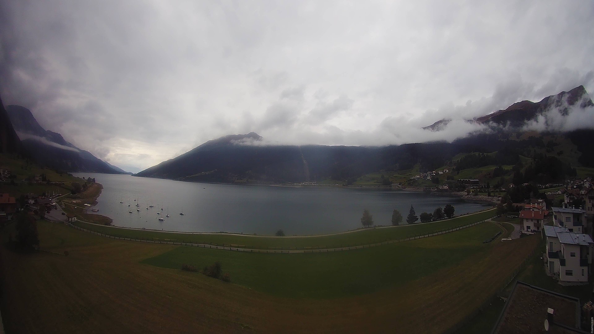 Archived image Webcam View to the Lake Resia