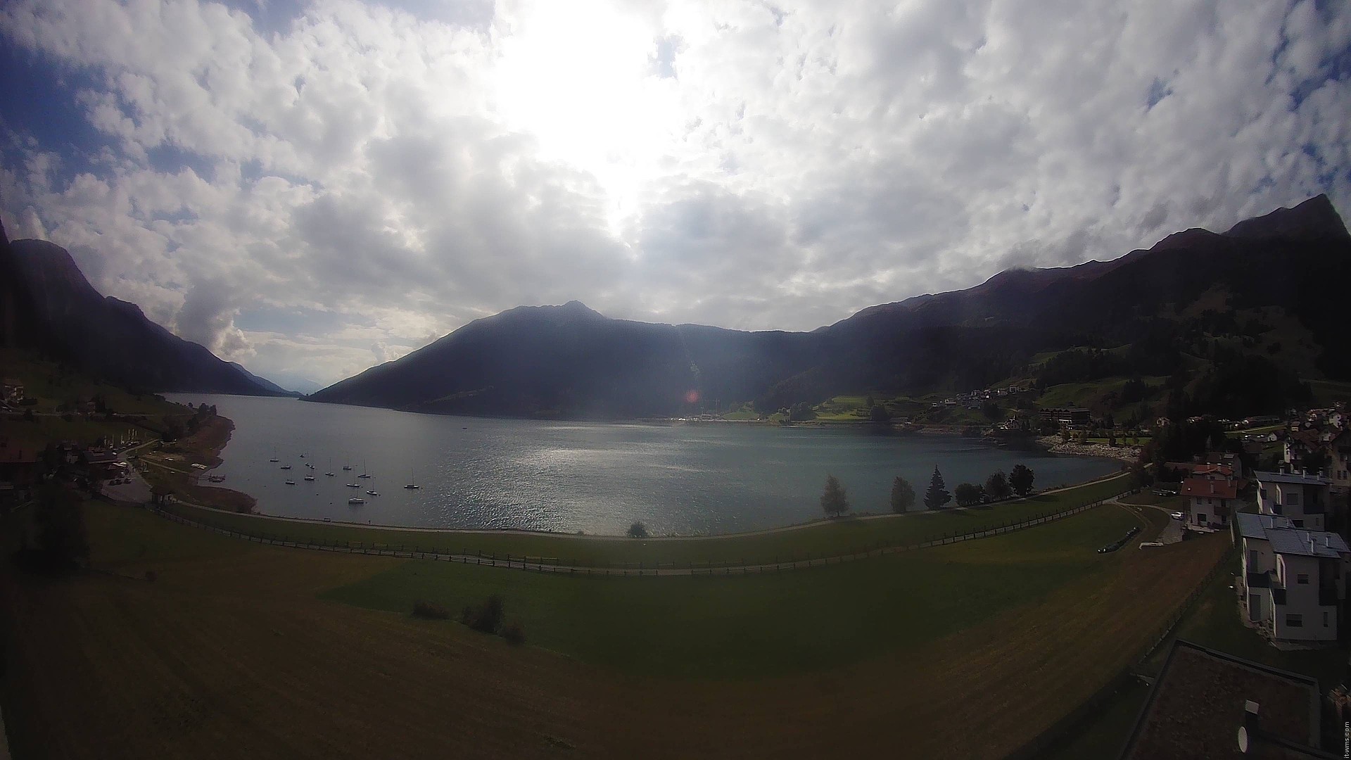 Archived image Webcam View to the Lake Resia