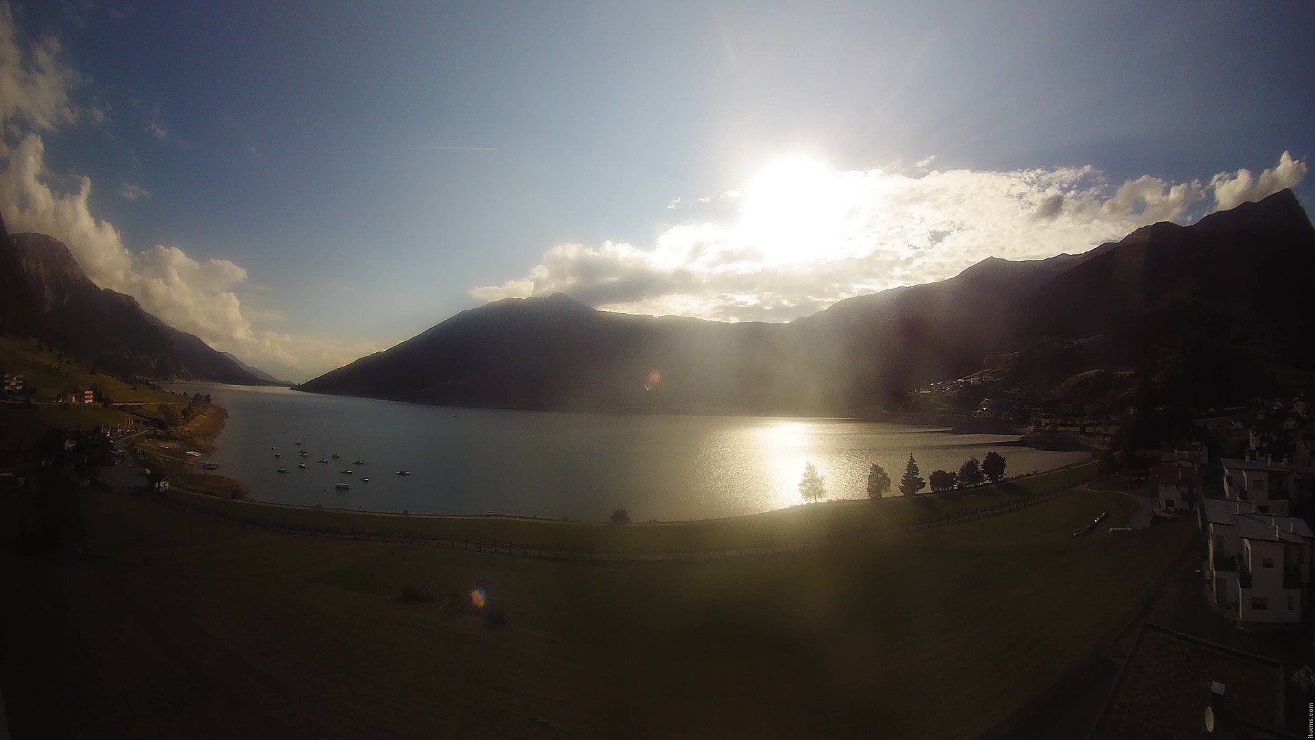 Archived image Webcam View to the Lake Resia