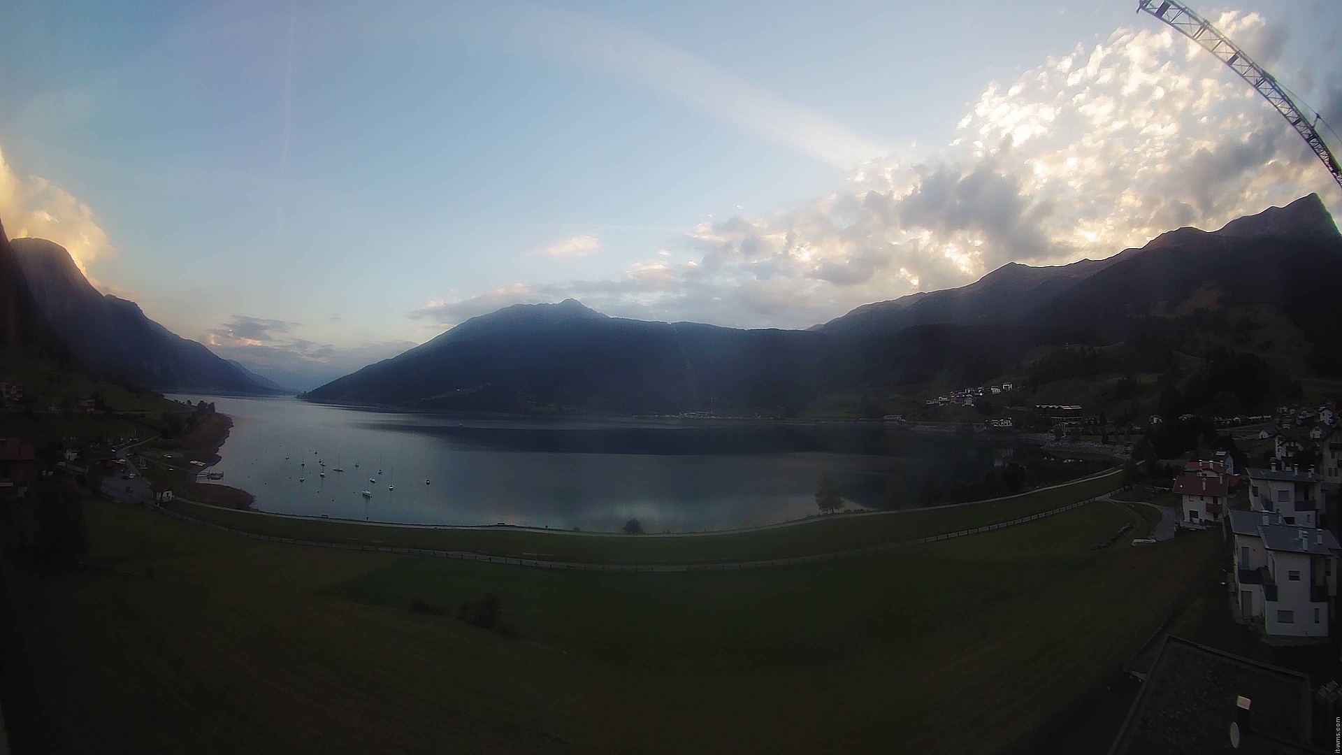 Archived image Webcam View to the Lake Resia