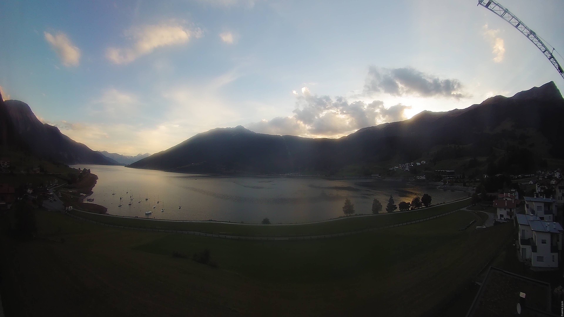 Archiv Foto Webcam Reschen - Blick auf den Reschensee