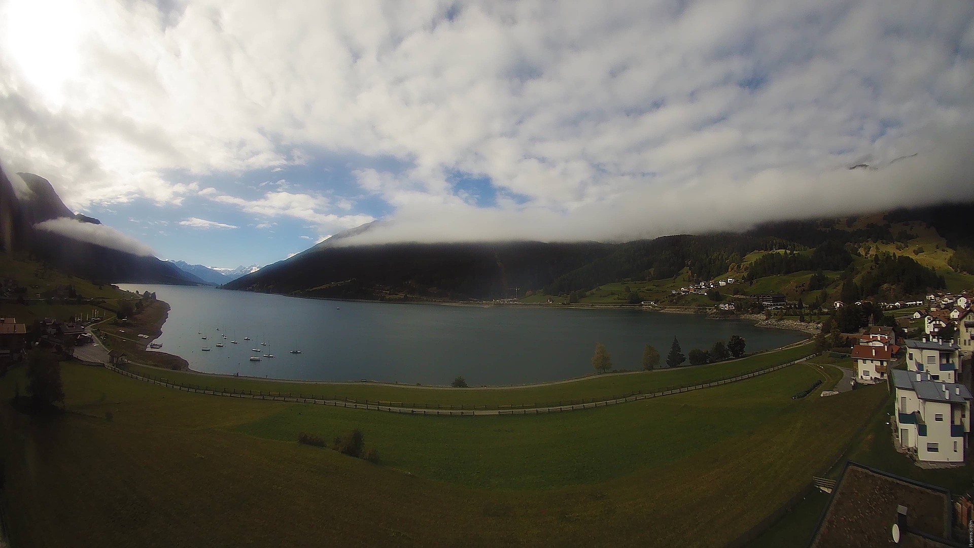 Archived image Webcam View to the Lake Resia