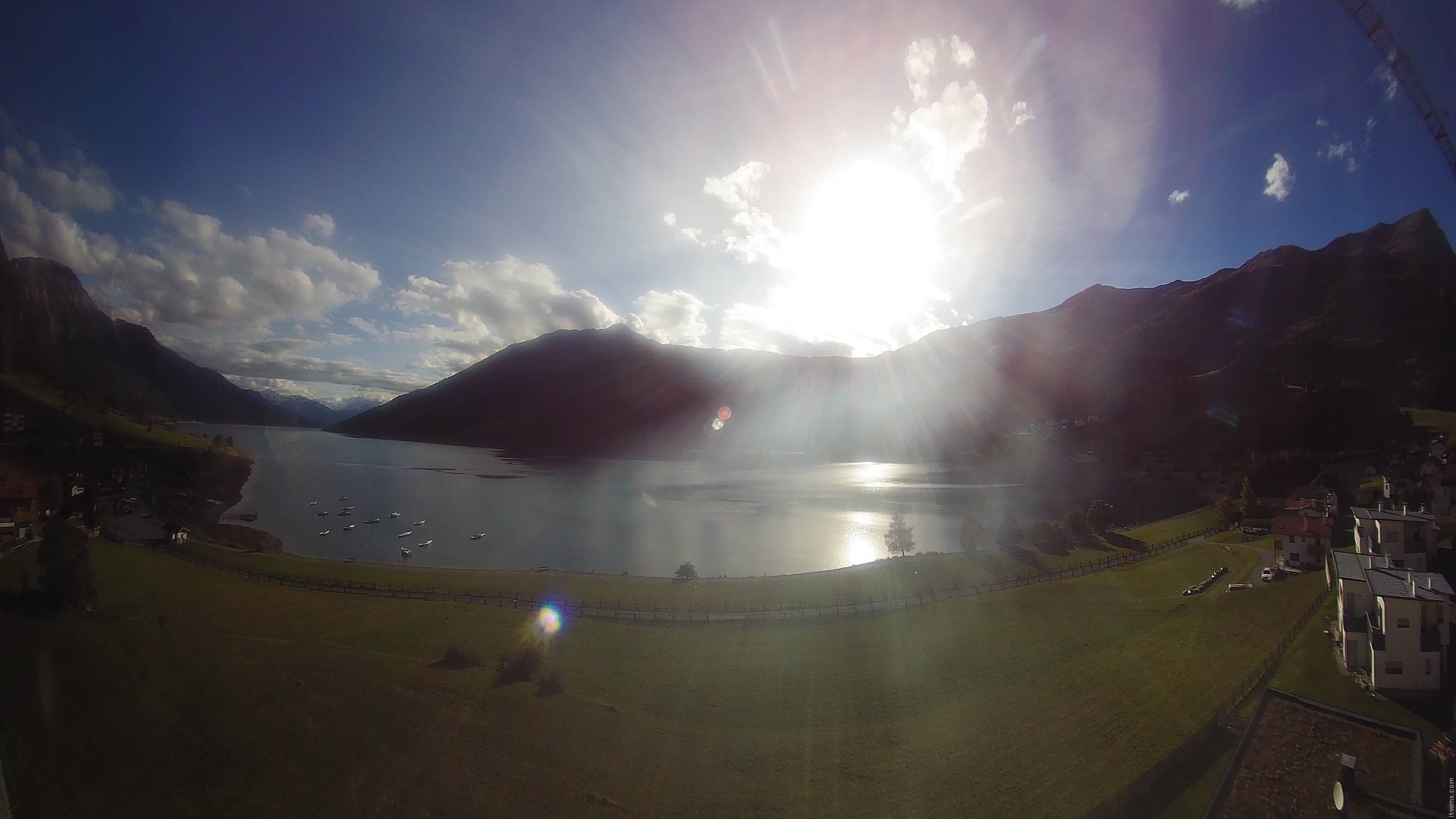 Archived image Webcam View to the Lake Resia