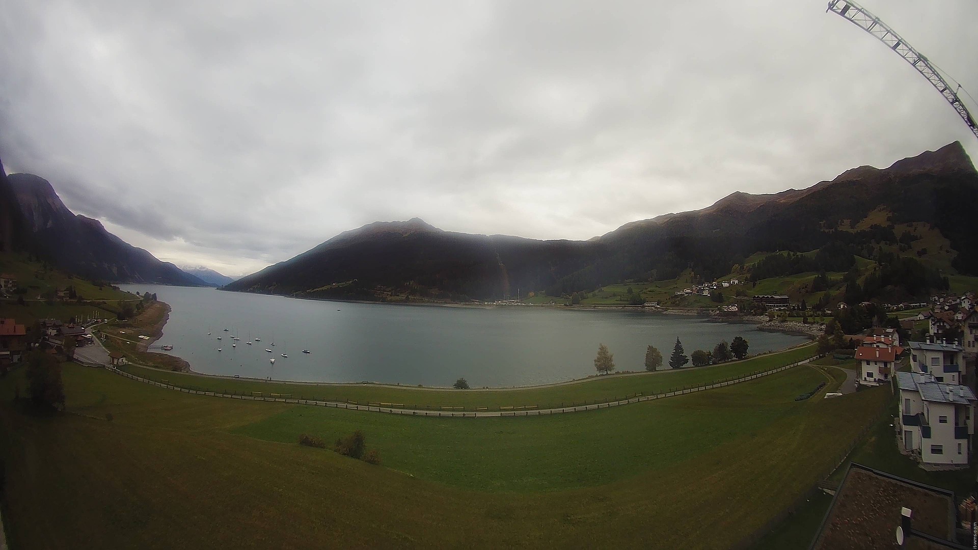 Archived image Webcam View to the Lake Resia