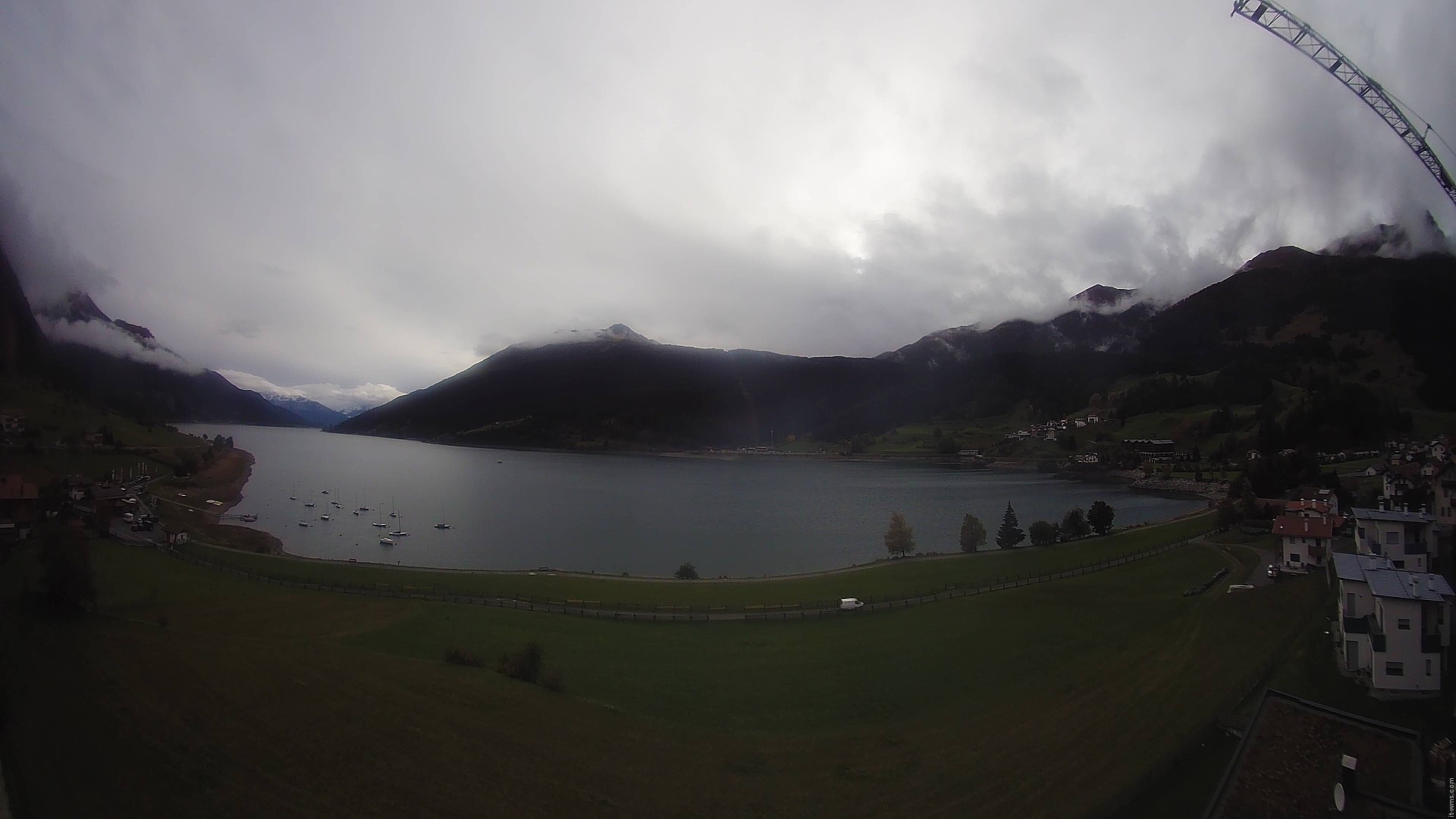 Archived image Webcam View to the Lake Resia
