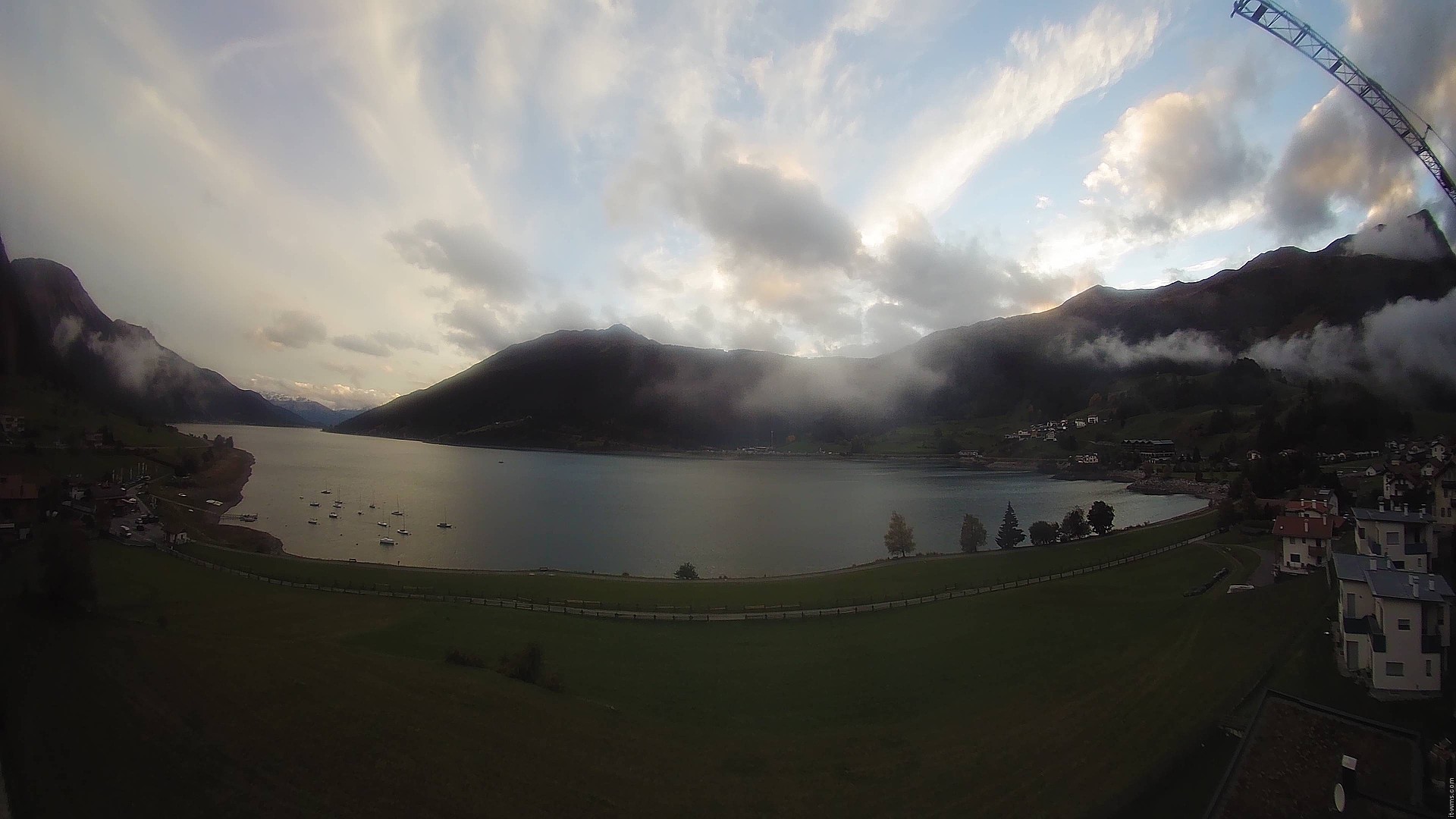 Archived image Webcam View to the Lake Resia