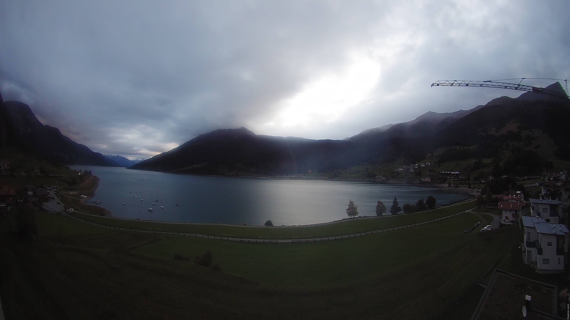 Archiv Foto Webcam Reschen - Blick auf den Reschensee