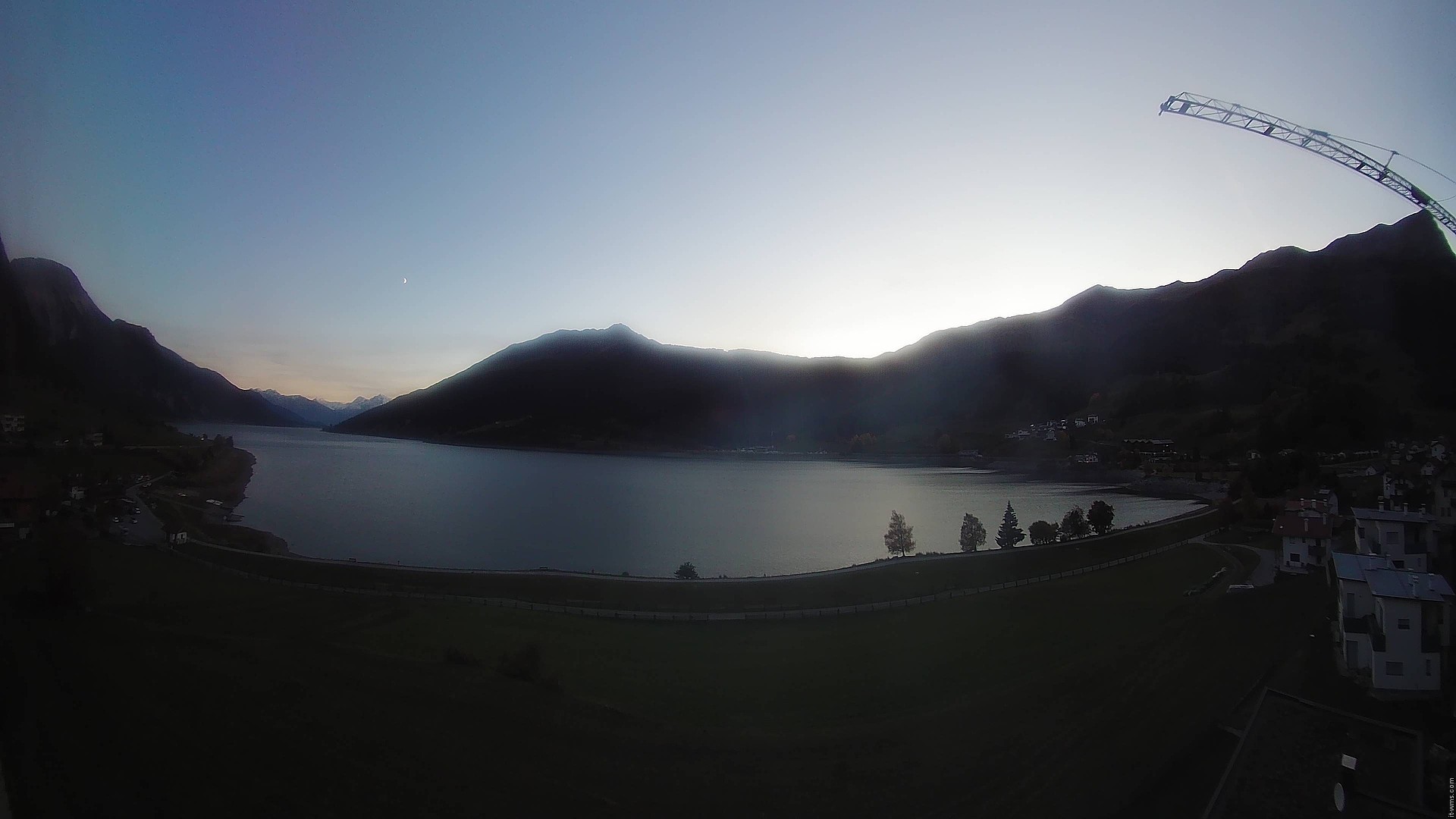 Archiv Foto Webcam Reschen - Blick auf den Reschensee