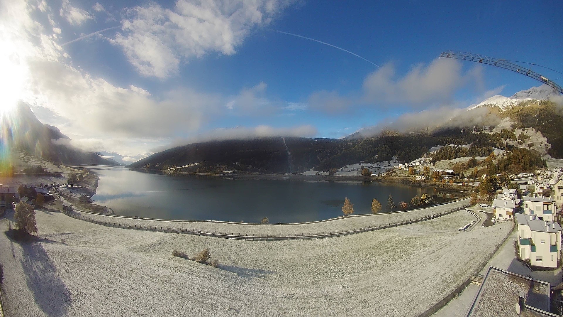 Archived image Webcam View to the Lake Resia