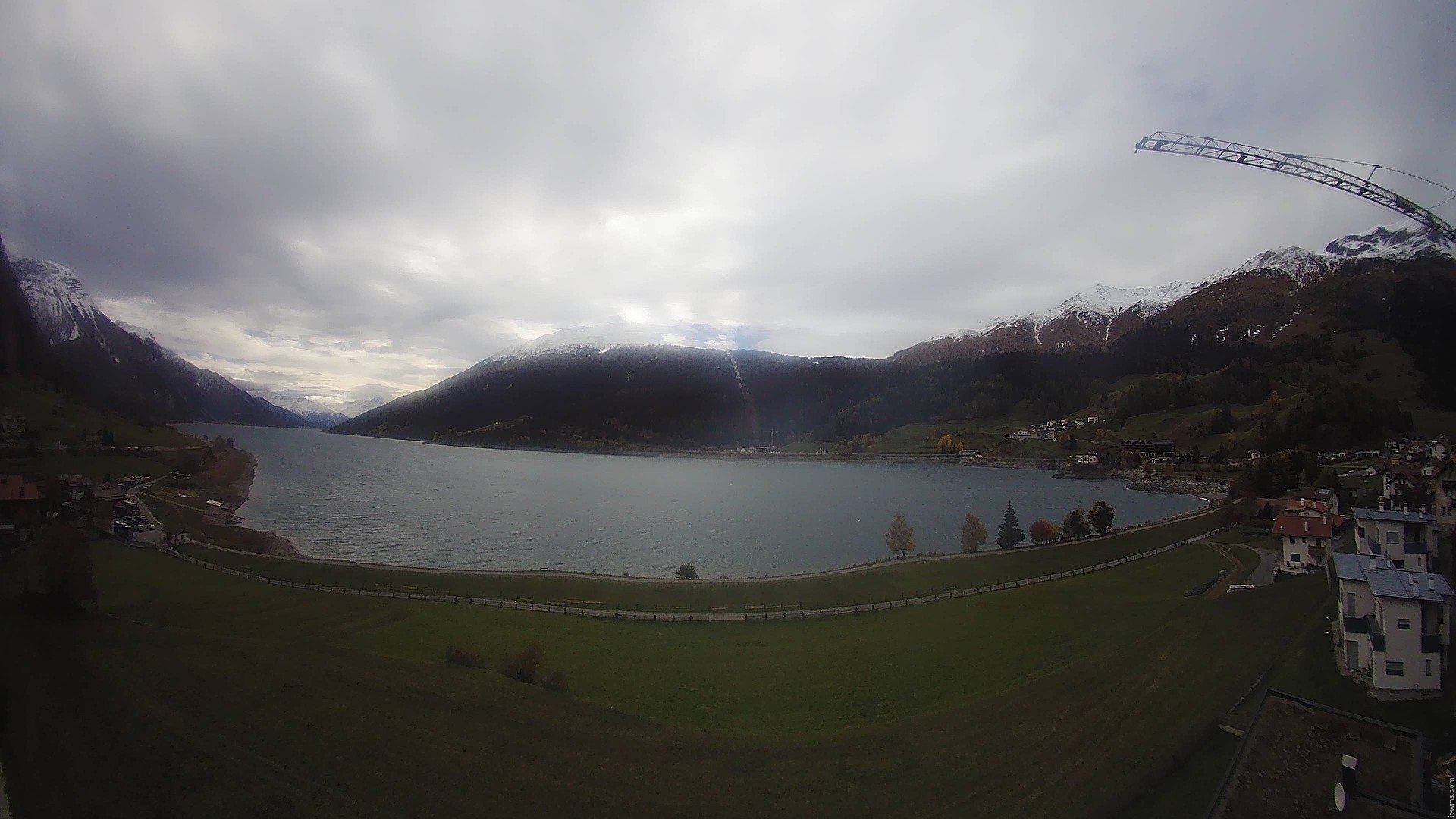 Archiv Foto Webcam Reschen - Blick auf den Reschensee