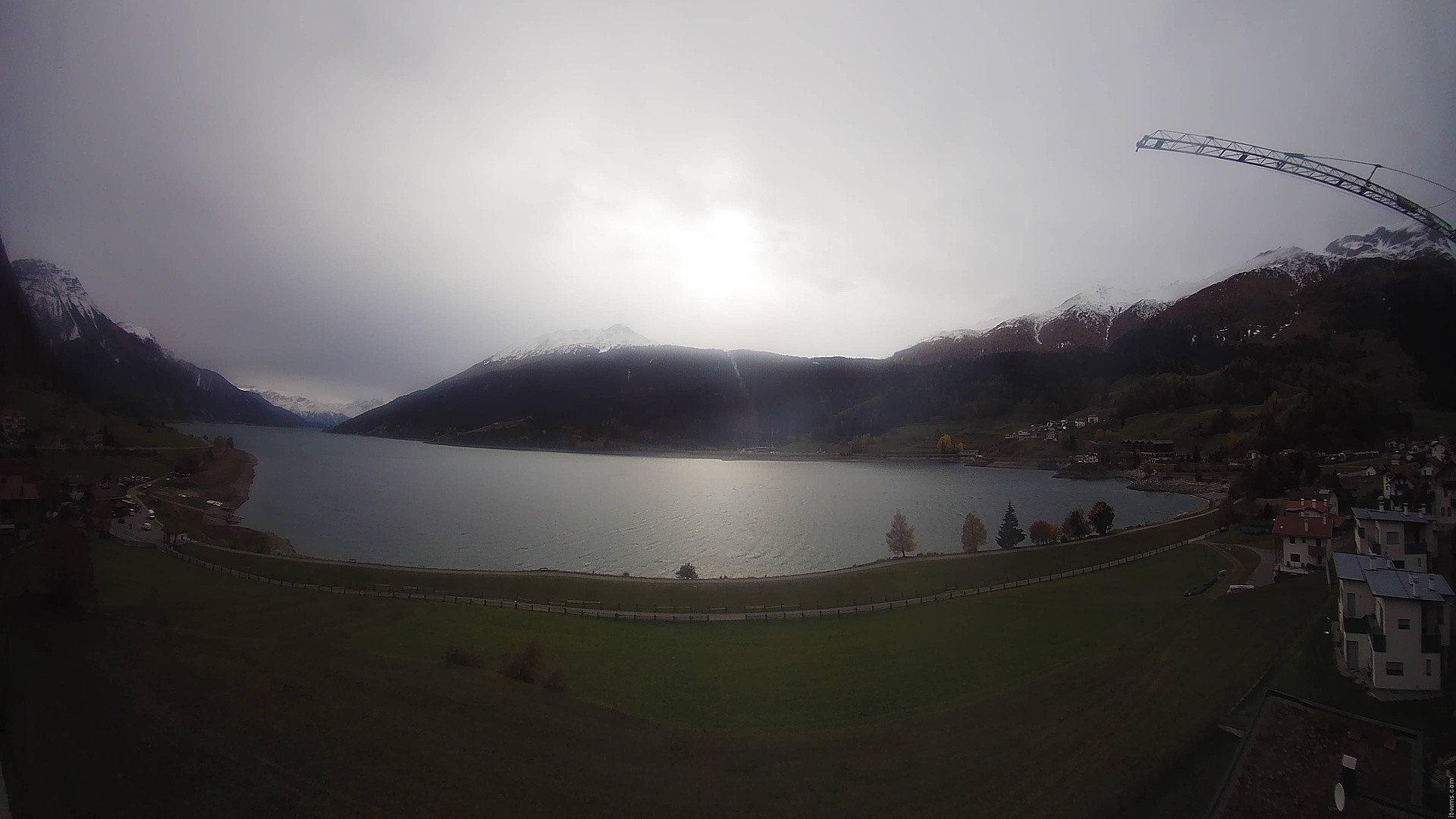 Archiv Foto Webcam Reschen - Blick auf den Reschensee