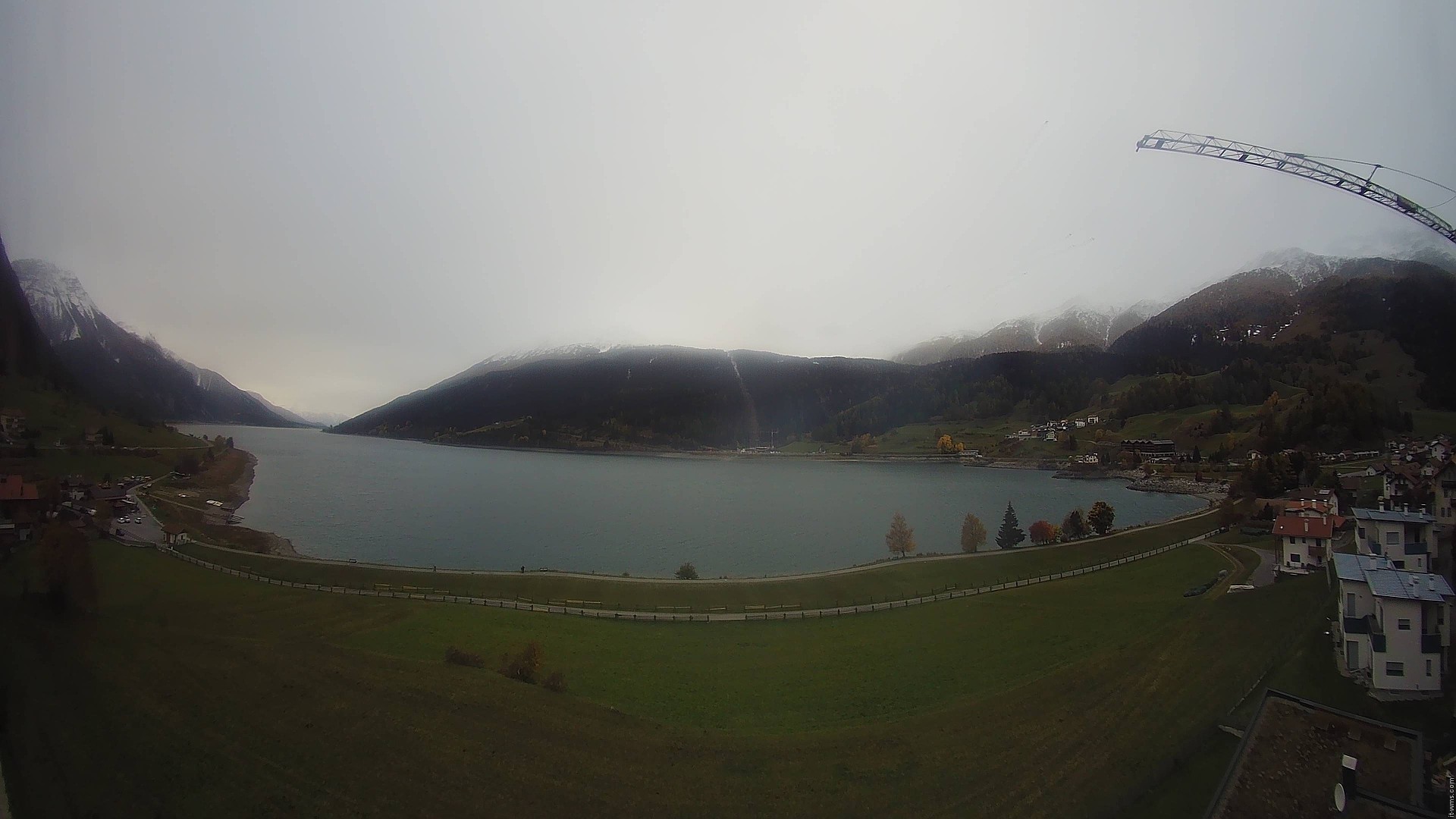 Archiv Foto Webcam Reschen - Blick auf den Reschensee