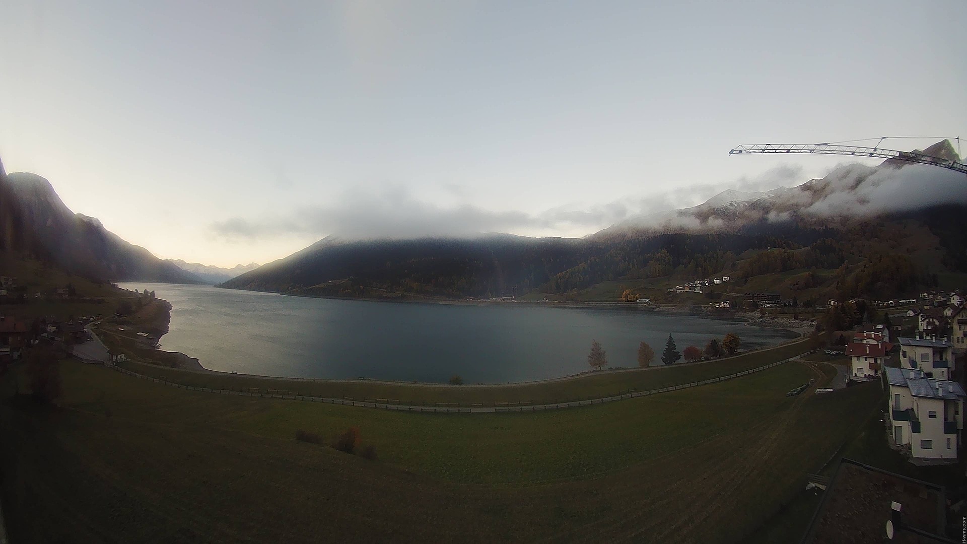 Archived image Webcam View to the Lake Resia