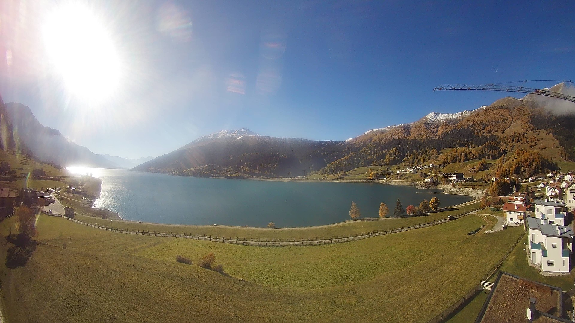 Archived image Webcam View to the Lake Resia