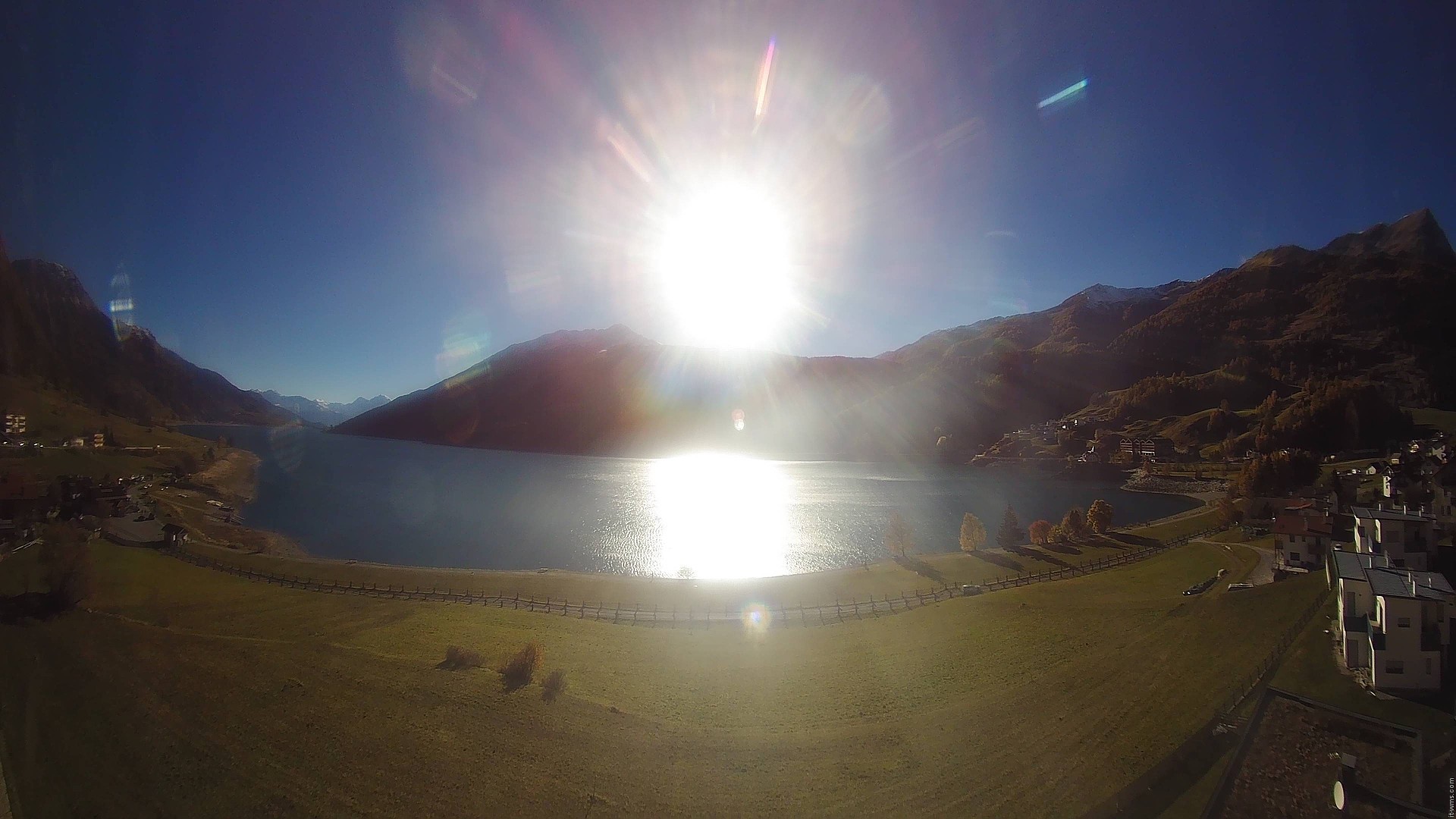 Archived image Webcam View to the Lake Resia
