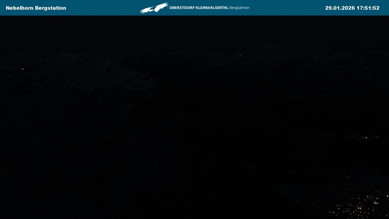 Archiv Foto Webcam Blick von der "Höfatsblick" Bergstation ins Tal