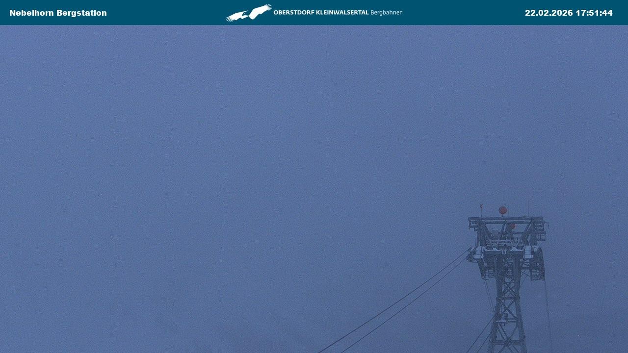 Archiv Foto Webcam Blick von der "Höfatsblick" Bergstation ins Tal
