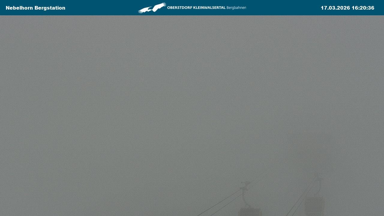 Archiv Foto Webcam Blick von der "Höfatsblick" Bergstation ins Tal