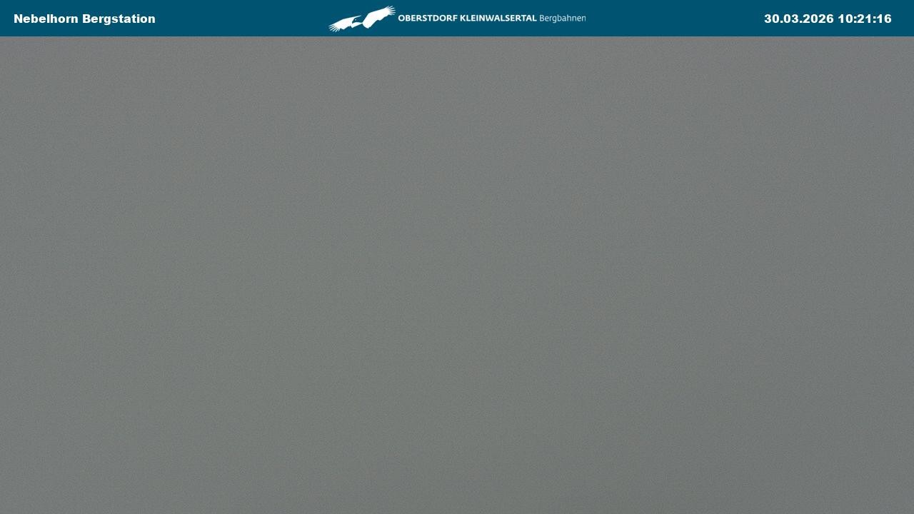 Archived image Webcam View from the "Höfatsblick" mountain station down the valley