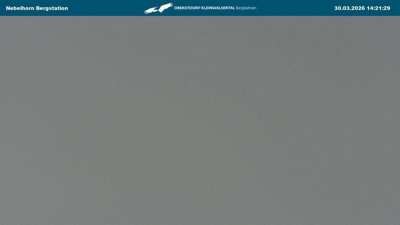 Archived image Webcam View from the "Höfatsblick" mountain station down the valley