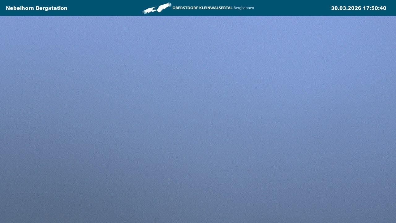 Archived image Webcam View from the "Höfatsblick" mountain station down the valley