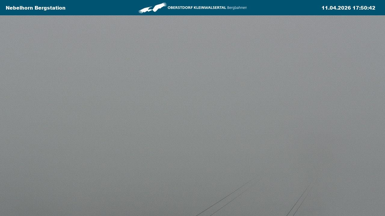 Archived image Webcam View from the "Höfatsblick" mountain station down the valley