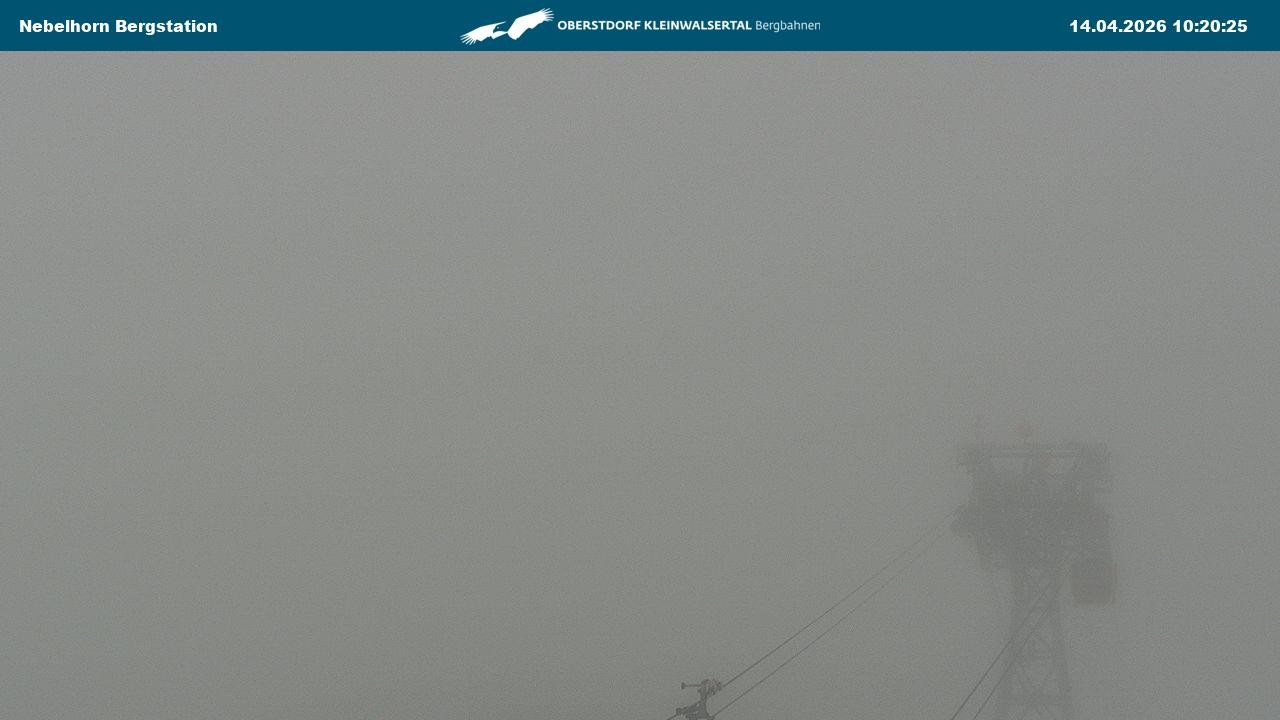 Archiv Foto Webcam Blick von der "Höfatsblick" Bergstation ins Tal