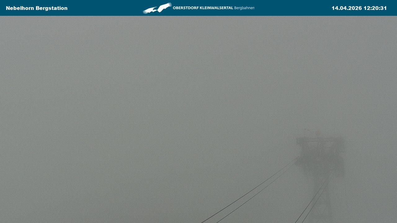 Archiv Foto Webcam Blick von der "Höfatsblick" Bergstation ins Tal