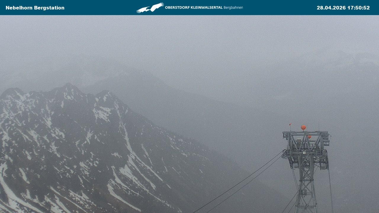 Archiv Foto Webcam Blick von der "Höfatsblick" Bergstation ins Tal