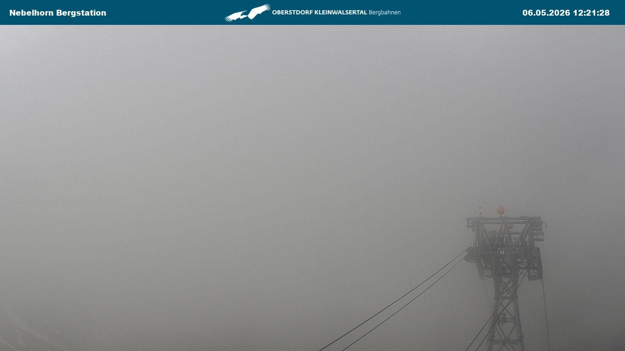 Archiv Foto Webcam Blick von der "Höfatsblick" Bergstation ins Tal