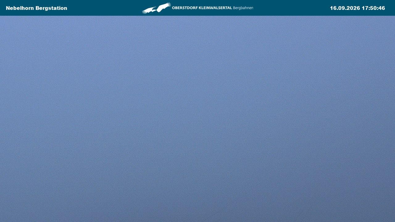 Archived image Webcam View from the "Höfatsblick" mountain station down the valley