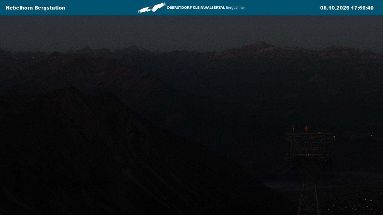 Archiv Foto Webcam Blick von der "Höfatsblick" Bergstation ins Tal