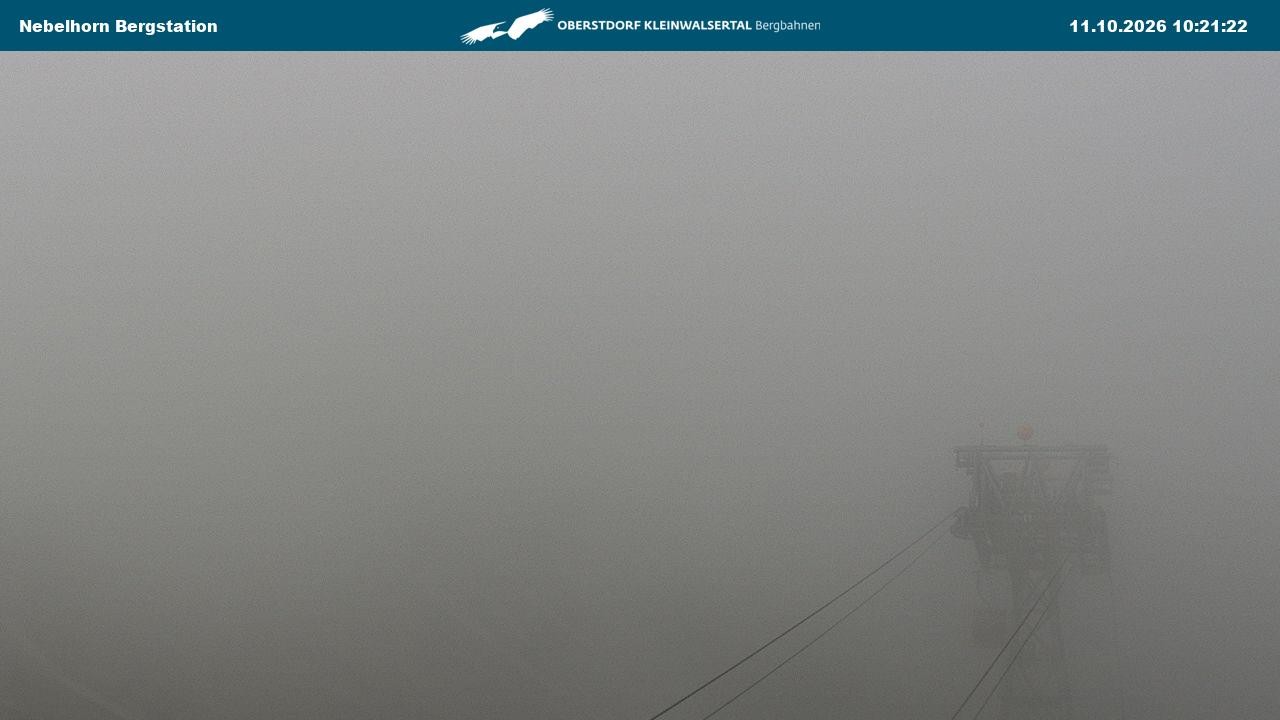 Archiv Foto Webcam Blick von der "Höfatsblick" Bergstation ins Tal