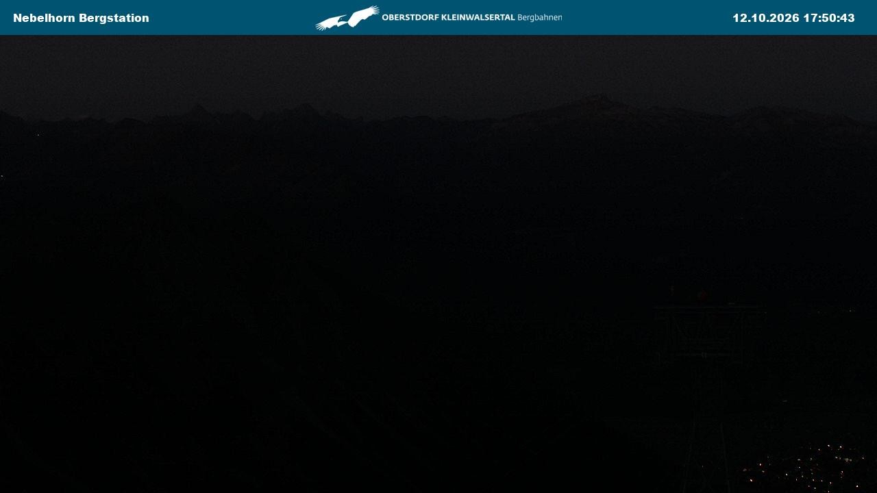Archiv Foto Webcam Blick von der "Höfatsblick" Bergstation ins Tal