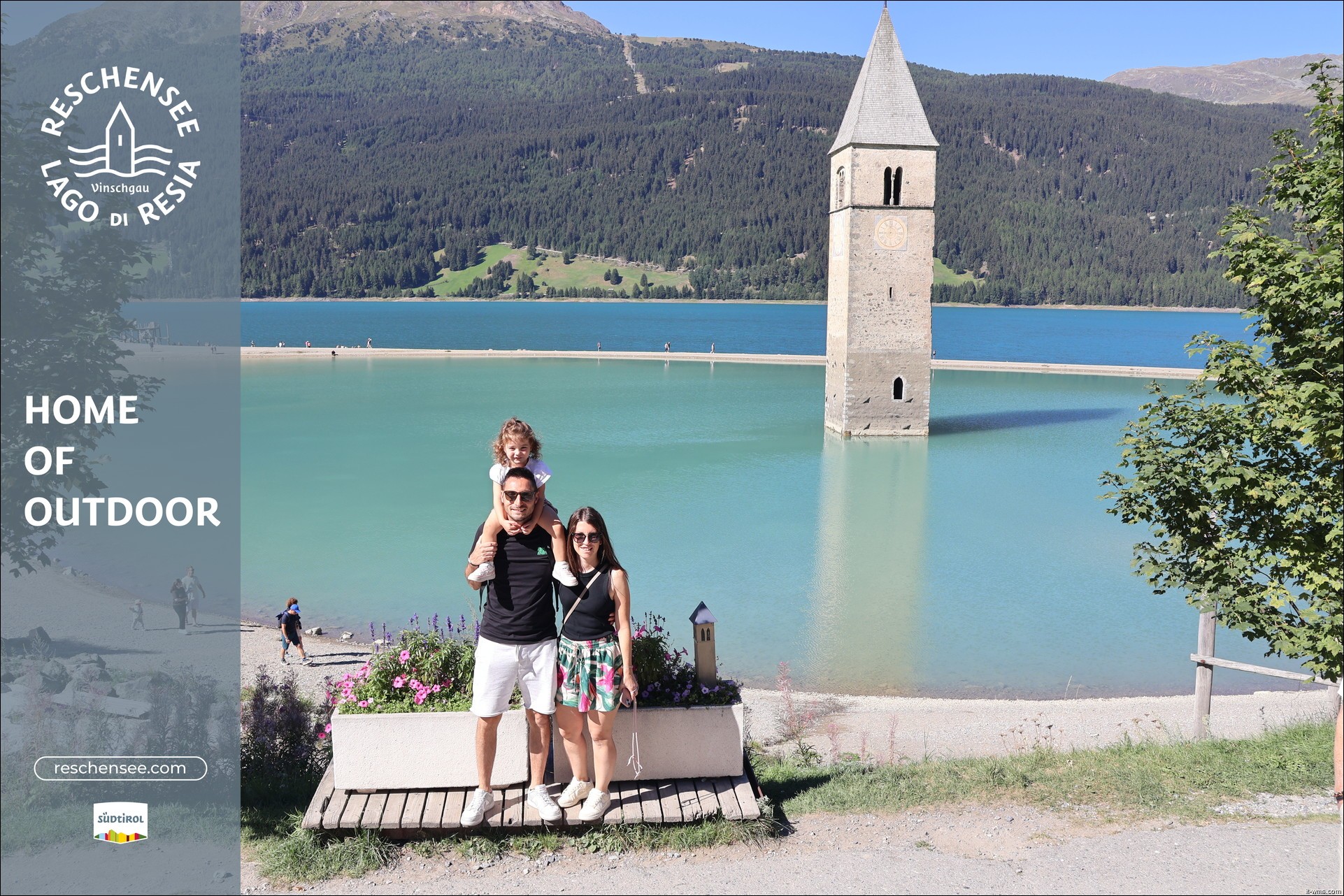 Archiv Foto Webcam Reschensee mit versunkenem Turm
