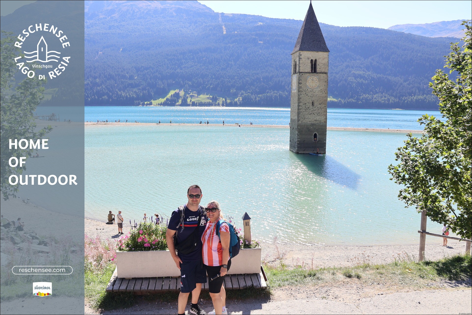 Archiv Foto Webcam Reschensee mit versunkenem Turm