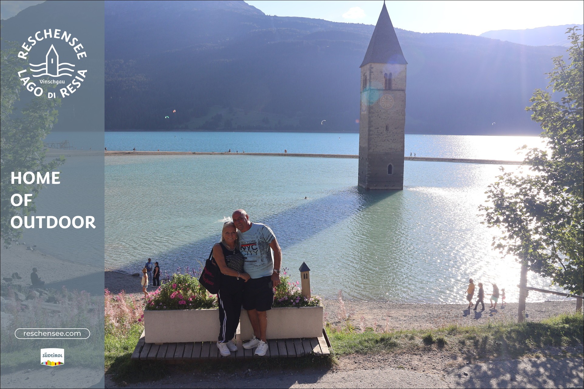 Archiv Foto Webcam Reschensee mit versunkenem Turm
