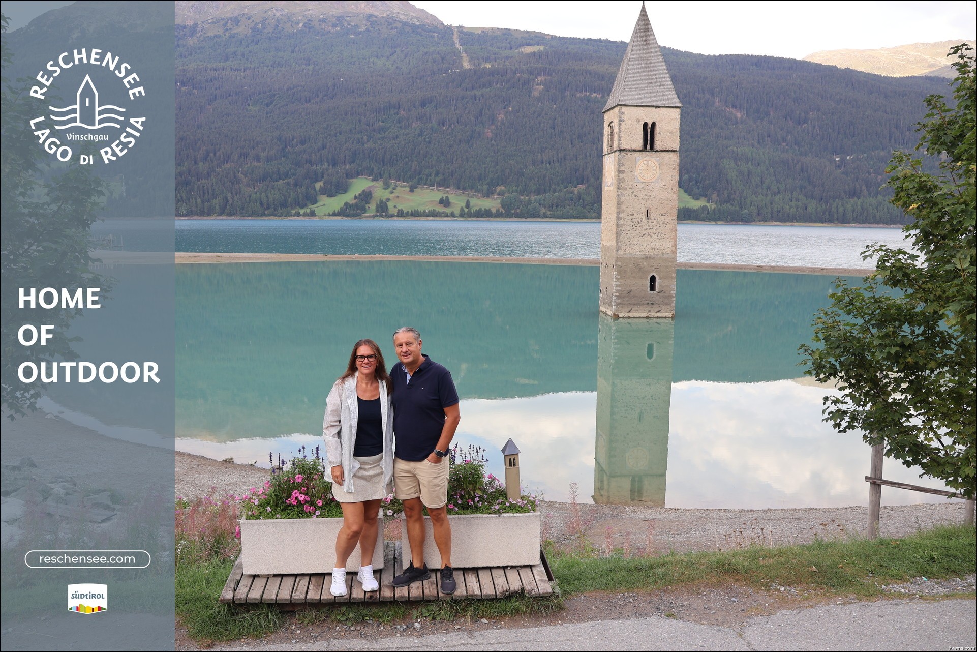 Archiv Foto Webcam Reschensee mit versunkenem Turm