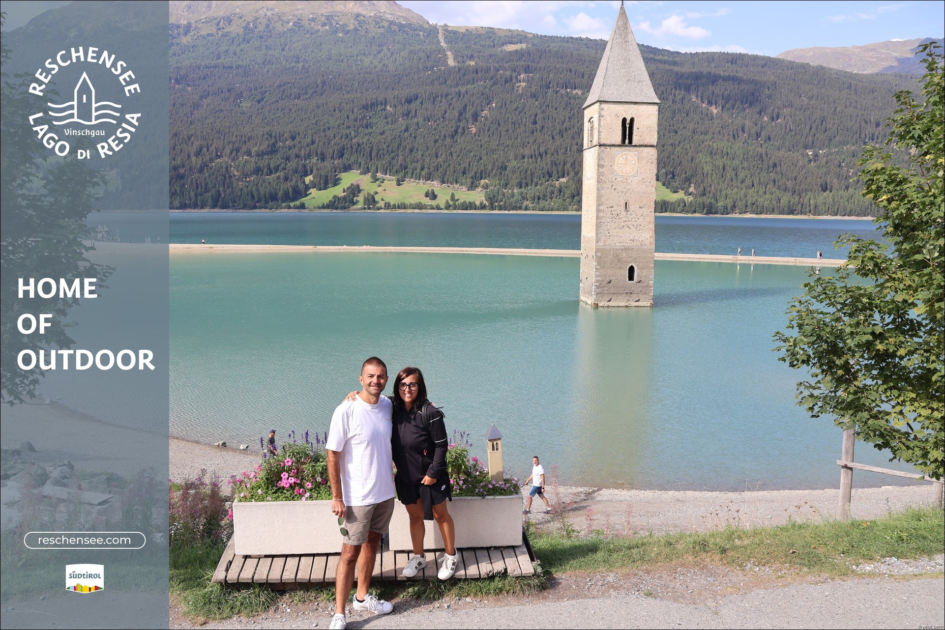 Archiv Foto Webcam Reschensee mit versunkenem Turm