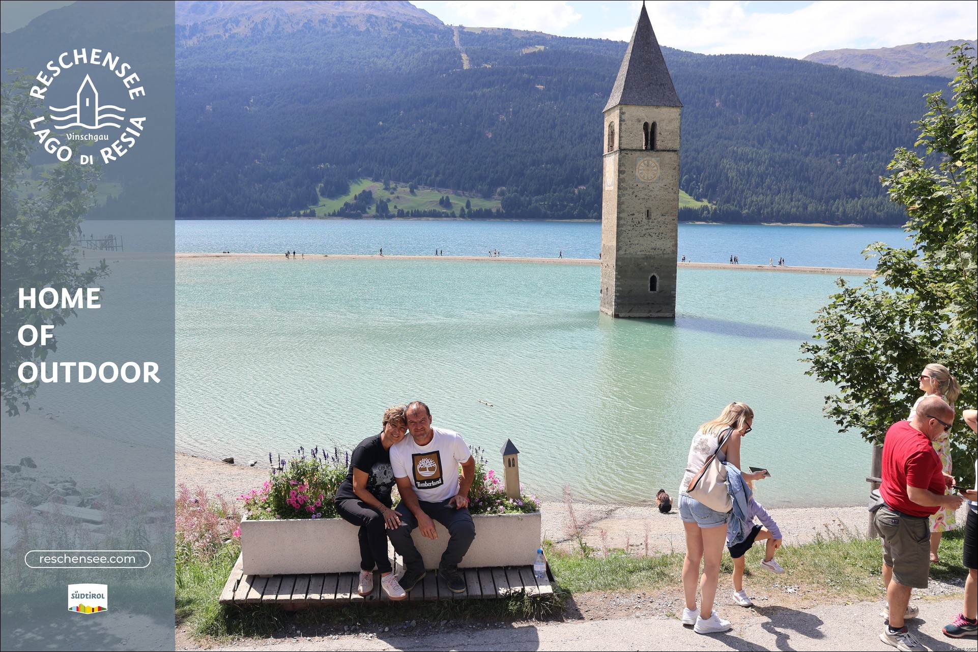Archiv Foto Webcam Reschensee mit versunkenem Turm